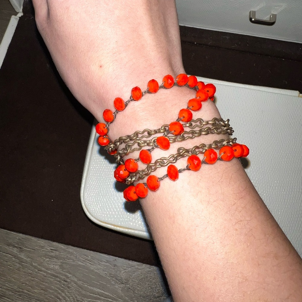 Chan Luu gemstone beaded wrap bracelet